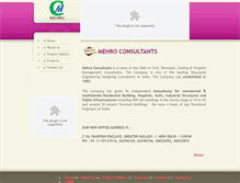 Tablet Screenshot of mehroconsultants.com